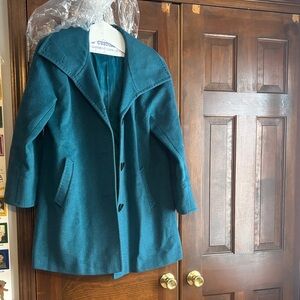 Ellen Tracy Teal Pea Coat